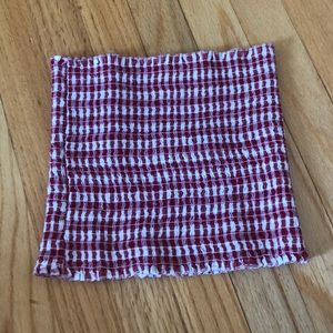 Pacsun red and white plaid tube top!